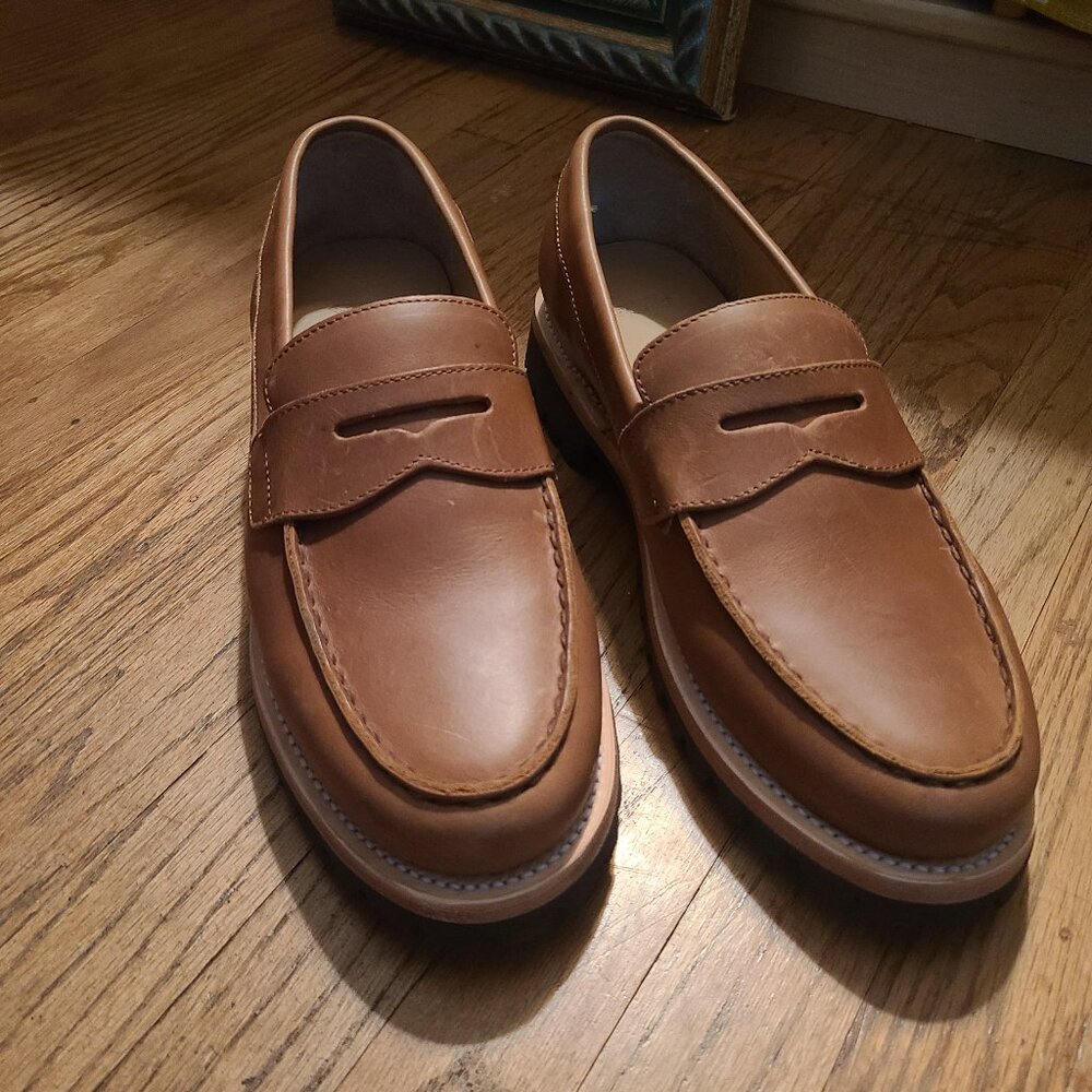 Rhodes Tan Leather Loafers